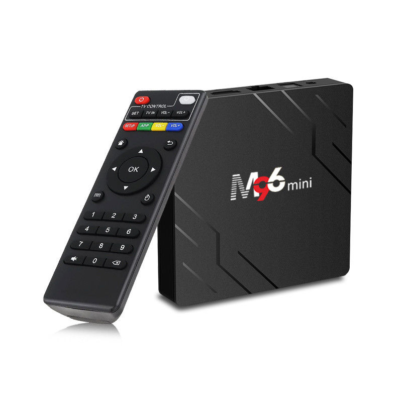 4GB डीडीआर4 रैम 10 बिट स्मार्ट टीवी बॉक्स एम96 मिनी एच.265 4K 75fps वीडियो डिकोडर के साथ