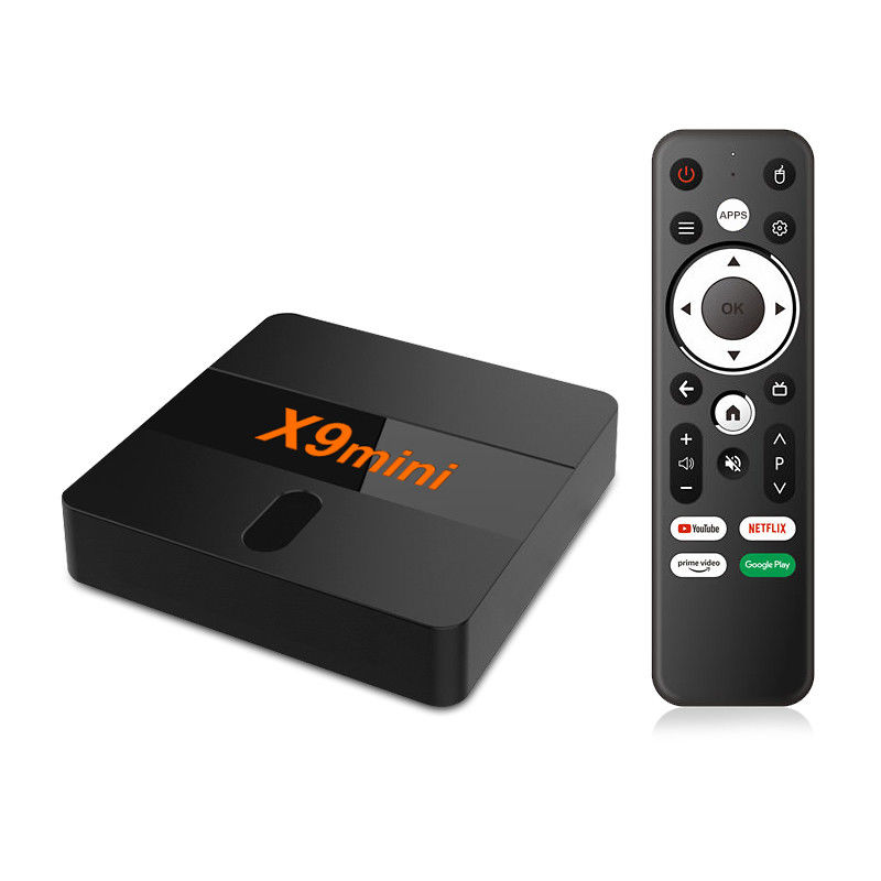 होम टीवी X9 MINI कस्टम OEM एंड्रॉयड प्लेयर बॉक्स 4K एंड्रॉयड वाईफाई टीवी बॉक्स एंड्रॉयड 9