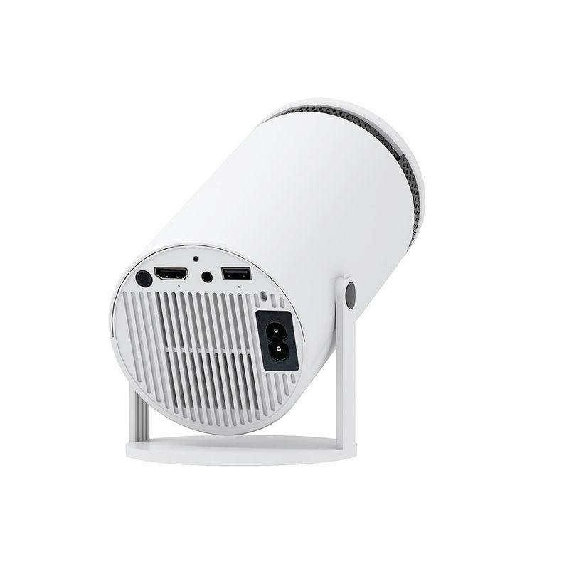 HY300 पोर्टेबल एलसीडी प्रोजेक्टर 110-220V 360 डिग्री फ्लिप के साथ मैनुअल फोकस