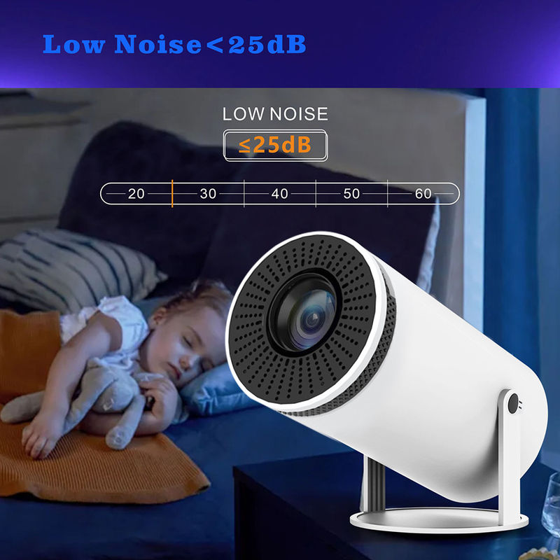 HY300 पोर्टेबल एलसीडी प्रोजेक्टर 110-220V 360 डिग्री फ्लिप के साथ मैनुअल फोकस